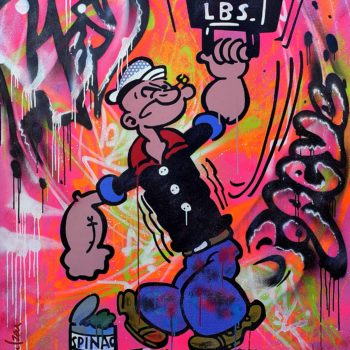 Gnidzaz-jean-michel-popeye-peinture
