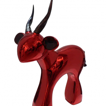 yo-bastoni-scultpure-chrome-rouge