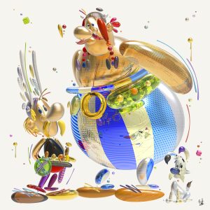 Boutet-artiste-boutet-studio-tableau-asterix-sculpture-digitale