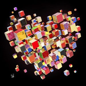 Boutet-artiste-boutet-studio-tableau-rubik-cube-sculpture-digitale