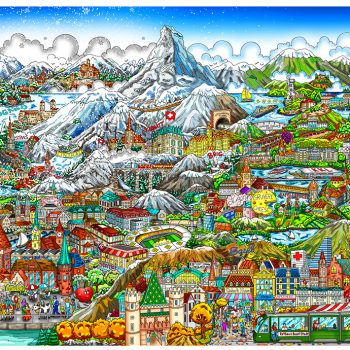 charles-fazzino-3D-Pop-art-tableau