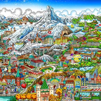 charles-fazzino-3D-Pop-art-tableau