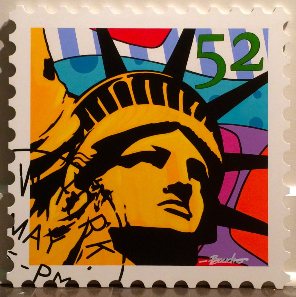 boudro-peinture-tableau-stamp-statue-de-la-liberté
