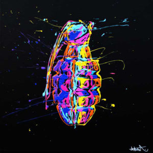 flow-artiste-dripping-toile-grenade
