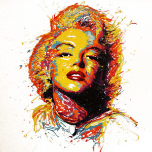 flow-artiste-dripping-toile-marilyn-monroe