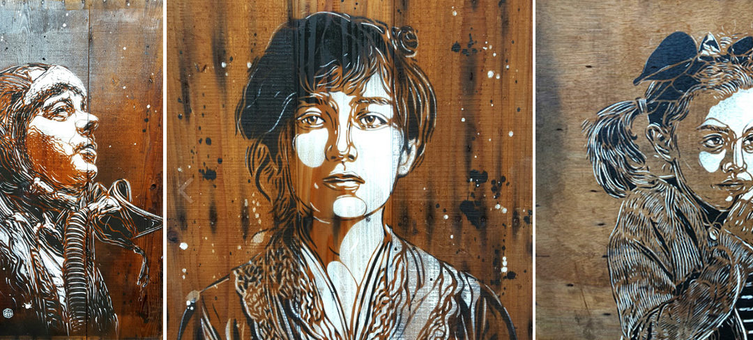 C215 Major performing artist Street Art in Gallery Saint Martin