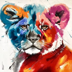 Josée-Forest-tableau-peinture-lionceau