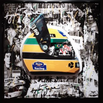 Fred-meurice-artiste-plasticien-flacon-casque-sculpture-tableau-plexiglas-Ayrton-senna