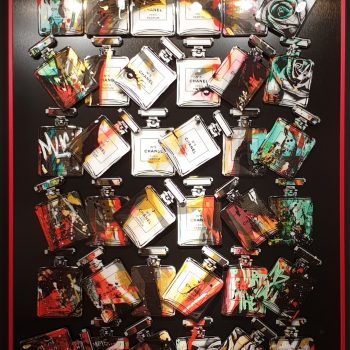 Fred-meurice-flacon-chanel-sculpture-tableau-plexiglas