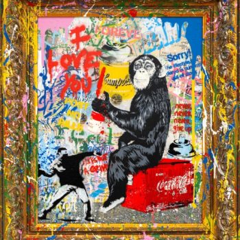 Mr Brainwash-peinture-toile-tableau